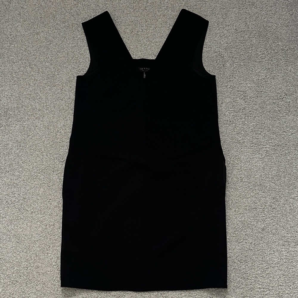 Rag & Bone Black Lined Shift Dress with Pockets